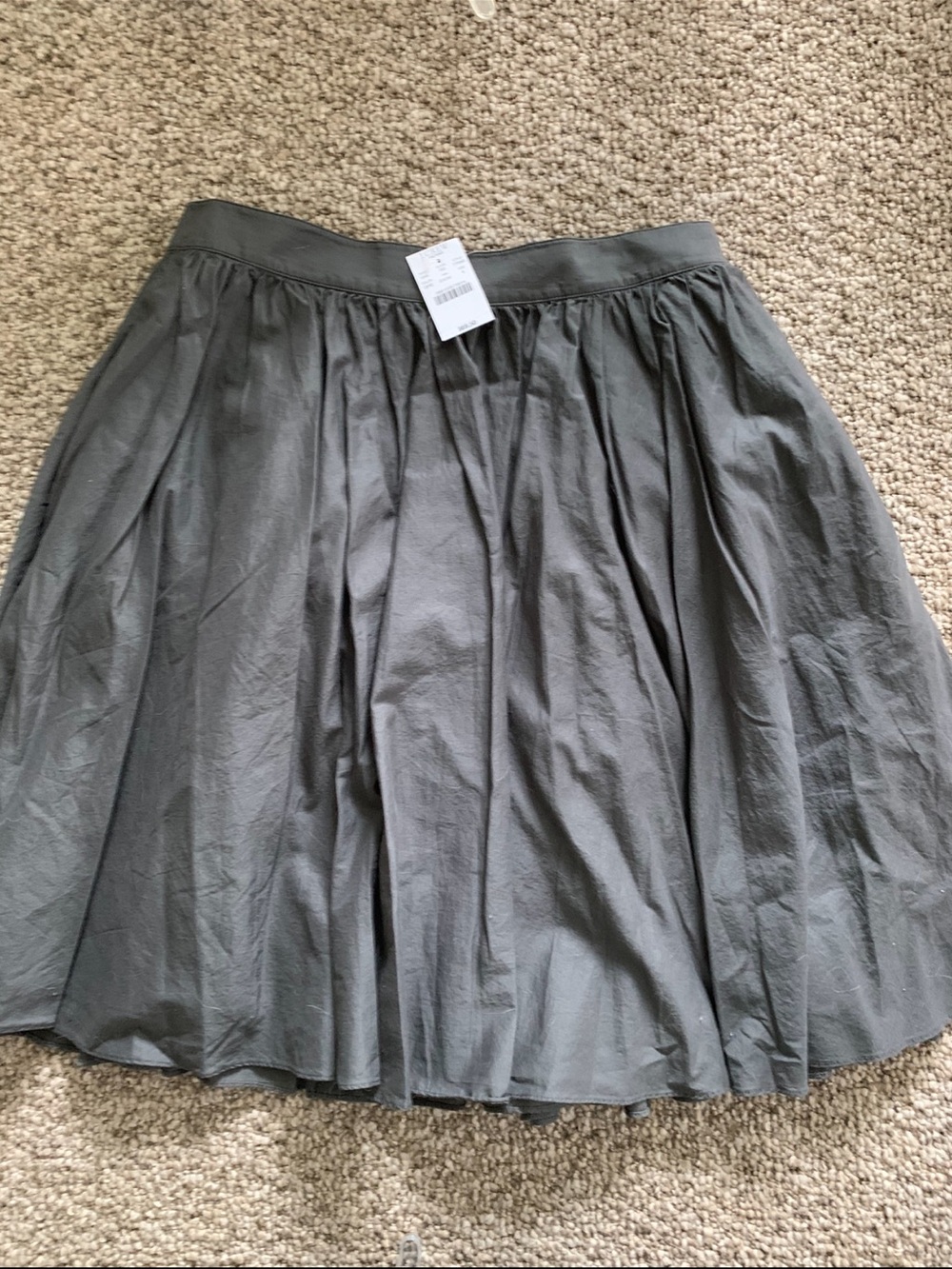 NWT J. Crew Dark Gray Full A-Line Skirt